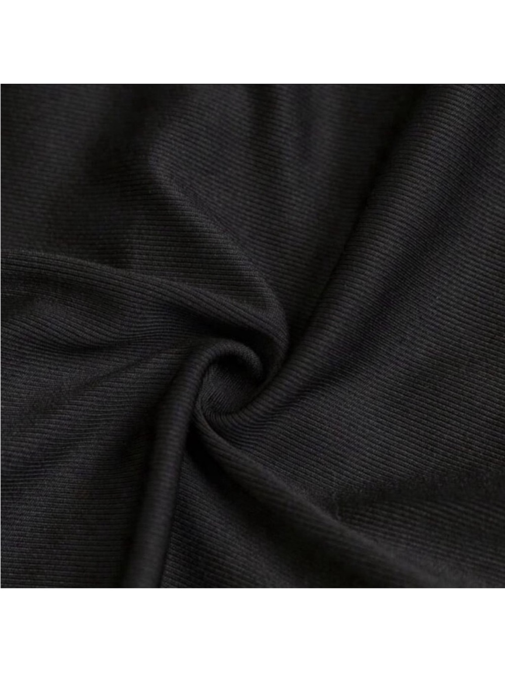 Black Ruffle Off-Shoulder Bodycon Dress - Picture 7 of 11